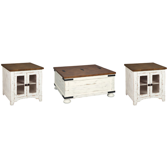 Gracie Oaks Etha 3 Piece Living Room Table Set & Reviews Wayfair